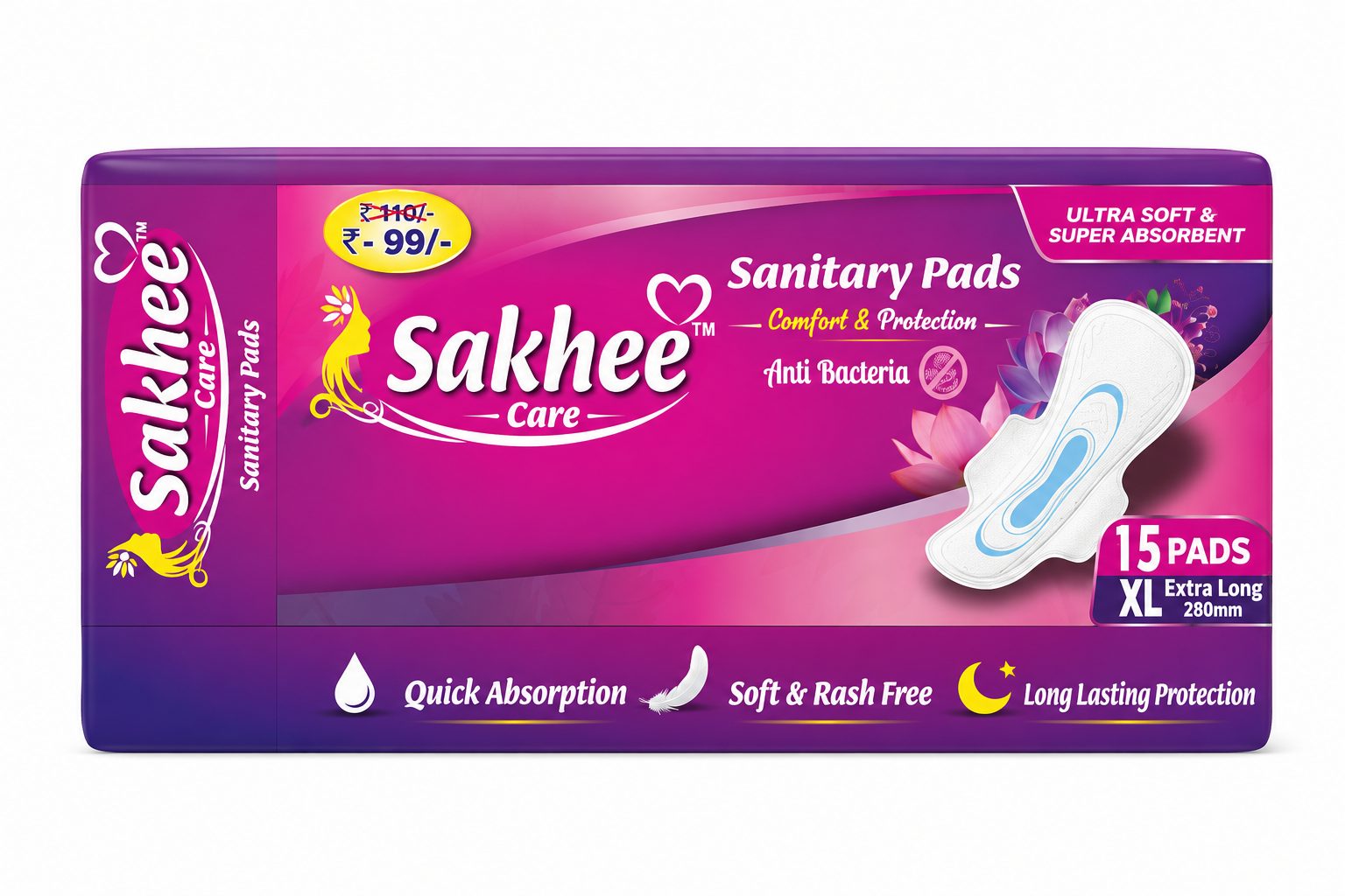 Sakhee Care 15 Pads XL Pack